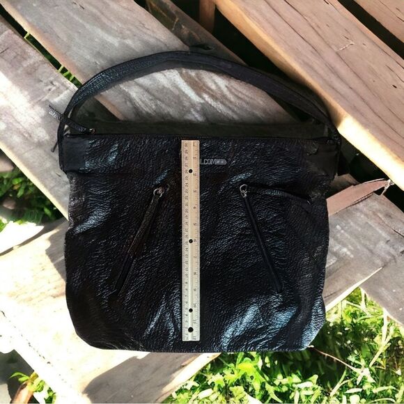 15% 3+ items l Volcom Bags l Black Leather l Purse, Bag l Single Handle l VGUC - Picture 7 of 13